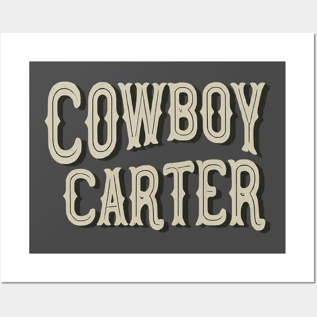 Rustic Western Cowboy Carter Graphic Wall Art by Retro Travel Design